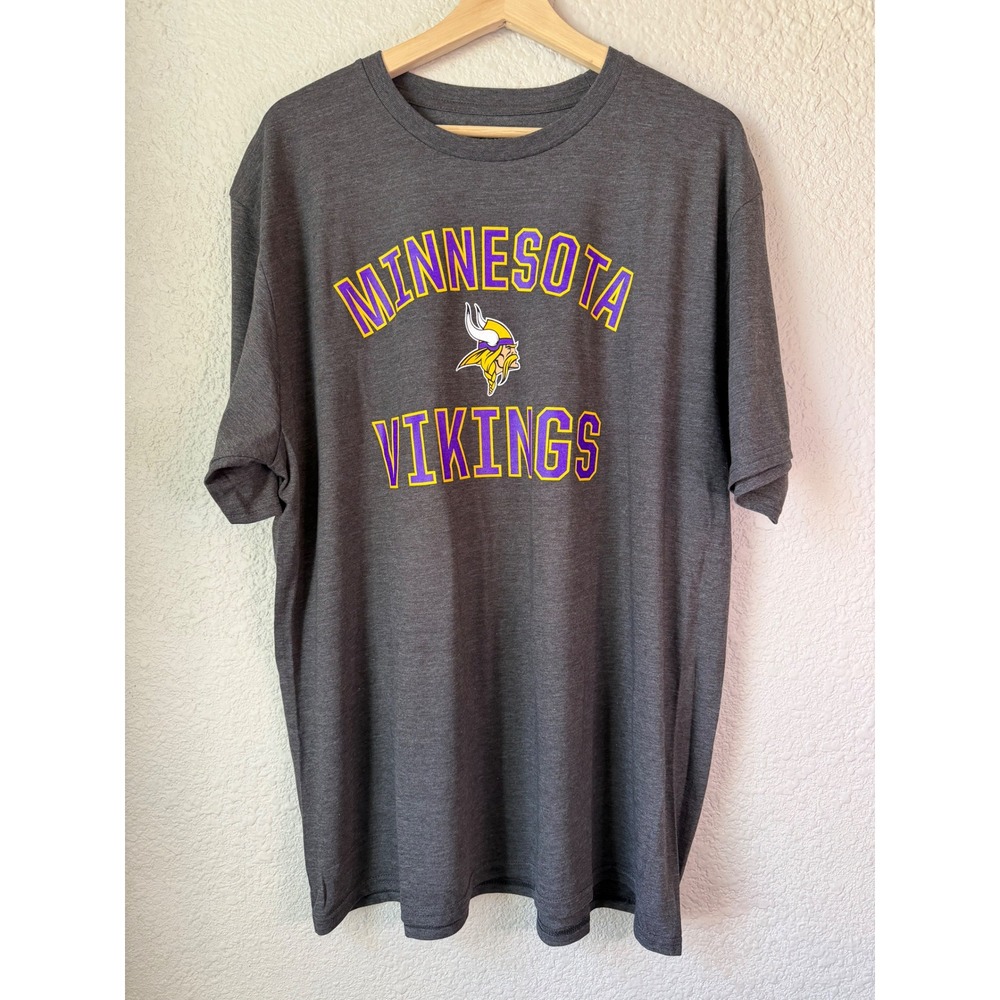NWOT NFL‎ Pro Line Fanatics Minnesota Vikings T-Shirt Mens XL Heather Charcoal